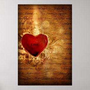 Liefde verovert alles (Poster voor hartkunst) Poster