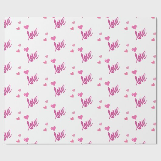 Liefde verpakkingspapier cadeaupapier (Vlak)