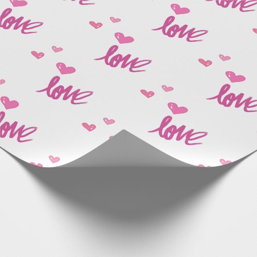 Liefde verpakkingspapier cadeaupapier (Hoek)