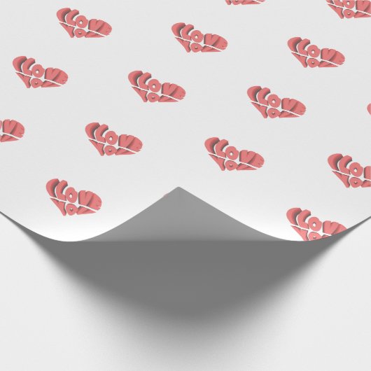 Liefde verpakkingspapier cadeaupapier (Hoek)