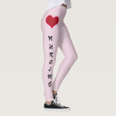 Liefde Verpleegkundige Leggings Roze (Rechts)