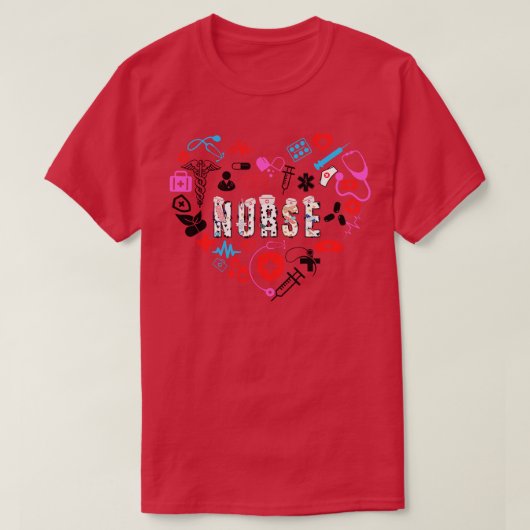 Liefde Verpleegster 1 T-shirt (Design voorkant)