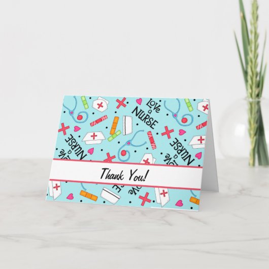 Liefde verpleegster Hartelijk dank voor medische k Bedankkaart (Voorkant)