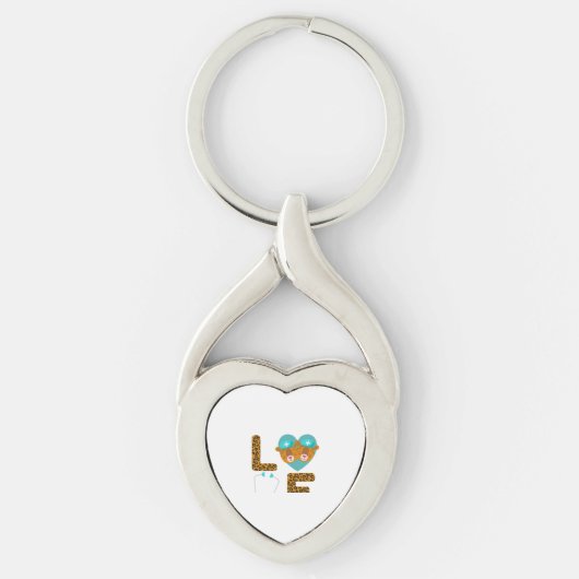 Liefde Verpleegster Leven Cheetah 5 Sleutelhanger (Voorkant)