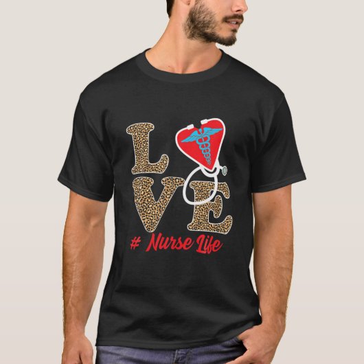 Liefde verpleegsters in het leven citeert verpleeg t-shirt (Voorkant)