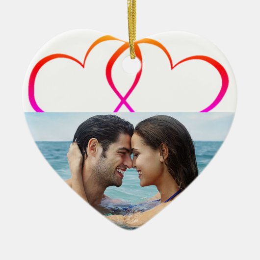 Liefde versiering keramisch ornament (Voorkant)