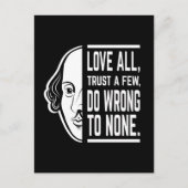 Liefde vertrouwen allemaal op een paar Shakespeare Briefkaart (Voorkant)
