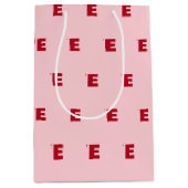 Liefde Vet Typografie Roze & Rood Medium Cadeauzakje (Voorkant)
