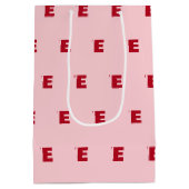 Liefde Vet Typografie Roze & Rood Medium Cadeauzakje (Achterkant)