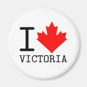 Liefde Victoria, Brits Columbia Canada Maple Leaf Magneet