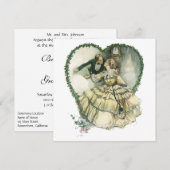  liefde, Victoriaans kersthuwelijk Kaart (Voorkant / Achterkant)