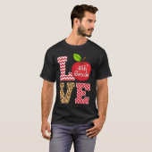Liefde vierde klas T - shirts leraarsleider (Voorkant volledig)