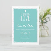 Liefde vieren | Datum opslaan Save The Date (Staand voorkant)