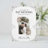 Liefde vieren en met deze verbluffende bruiloft kaart (Staand voorkant)