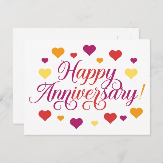 Liefde vieren: Gefeliciteerd met jullie jubileum Briefkaart (Voorkant / Achterkant)