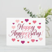 Liefde vieren: Happy Jubileum Kaart (Staand voorkant)