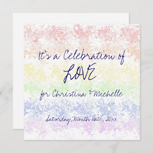 Liefde vieren kaart (Voorkant / Achterkant)