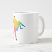 Liefde vieren met kunst en kleur grote koffiekop (Voorkant rechts)