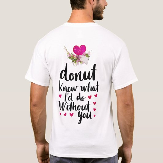 Liefde vieren met Valentijnsdag T-shirt (Achterkant)