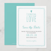 Liefde Vieren | Trouwen Kaart (Voorkant / Achterkant)