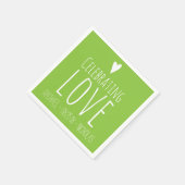 Liefde vieren | Weddenschap Servet (Hoek)