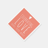 Liefde vieren | Weddenschap Servet (Hoek)