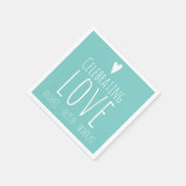 Liefde vieren | Weddenschap Servet (Hoek)