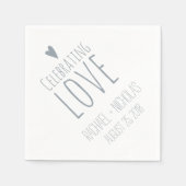 Liefde vieren | Weddenschap Servetten (Voorkant)