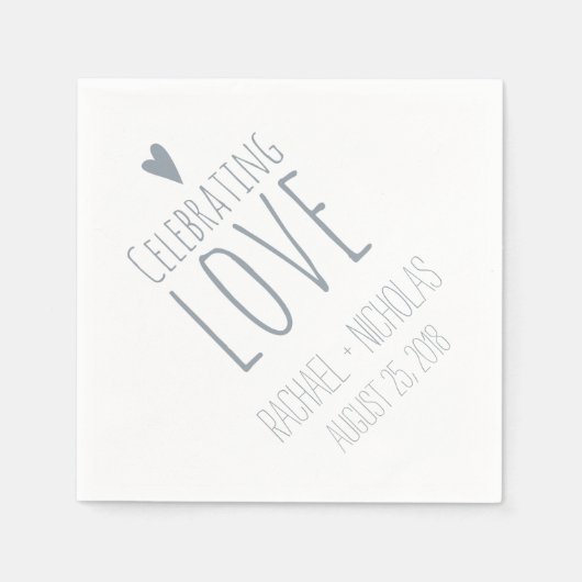 Liefde vieren | Weddenschap Servetten (Voorkant)