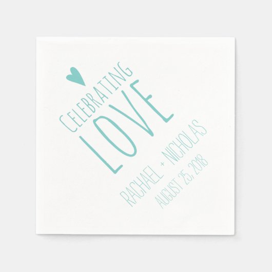 Liefde vieren | Weddenschap Servetten (Voorkant)