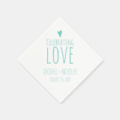 Liefde vieren | Weddenschap Servetten (Hoek)