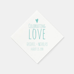 Liefde vieren   Weddenschap Servetten