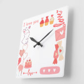 Liefde Vierkante Klok (Hoek)