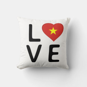 Liefde - Vietnam vlag Kussen