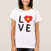 Liefde - Vietnam vlag T-shirt (Voorkant)