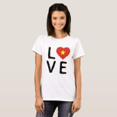 Liefde - Vietnam vlag T-shirt (Voorkant volledig)