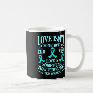 Liefde Vindt Je Ptsd Stress Bewustzijnslint Onders Koffiemok