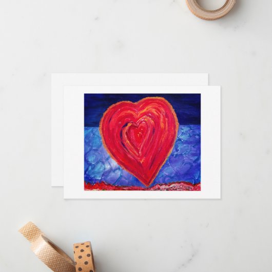 Liefde vindt ons notitiekaartje (Voorkant / Achterkant in situ)