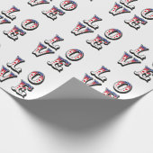 Liefde - Vintage Circus Kermis Stijl Cadeaupapier (Hoek)