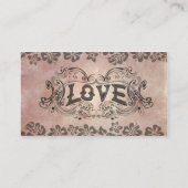 Liefde Visitekaartje (Achterkant)