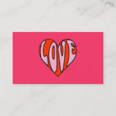 Liefde Visitekaartje (Achterkant)
