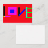 Liefde Visitekaartje (Voorkant / Achterkant)