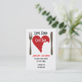 Liefde visitekaartje concept (Staand voorkant)