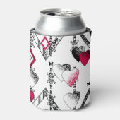 Liefde, visnet, patchwork blikjeskoeler (Blikje Voorkant)