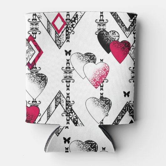 Liefde, visnet, patchwork blikjeskoeler (Voorkant)