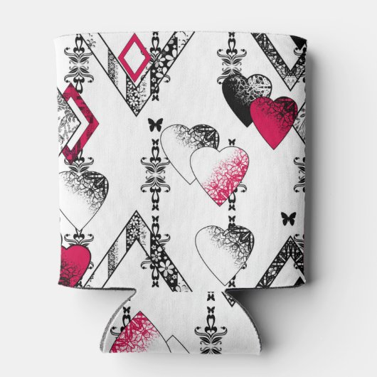 Liefde, visnet, patchwork blikjeskoeler (Achterkant)