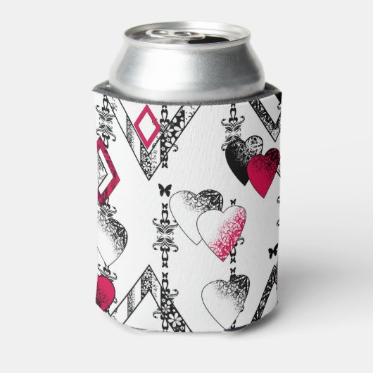 Liefde, visnet, patchwork blikjeskoeler (Blikje Achterkant)