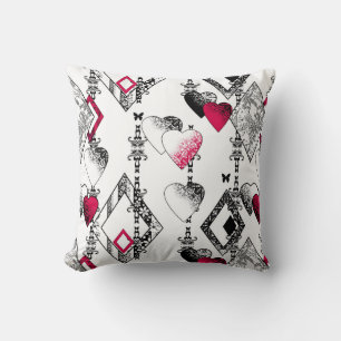 Liefde, visnet, patchwork kussen