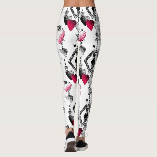 Liefde, visnet, patchwork leggings (Achterkant)