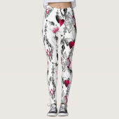 Liefde, visnet, patchwork leggings (Voorkant)